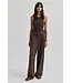 Second Female Lino Trousers Chocolate Brown