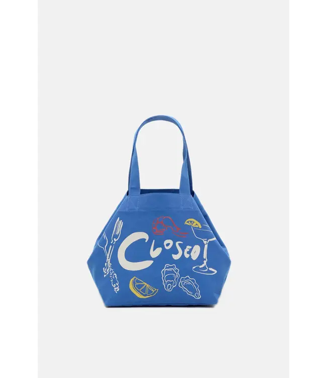 Closed Tote bah Blue Oyster