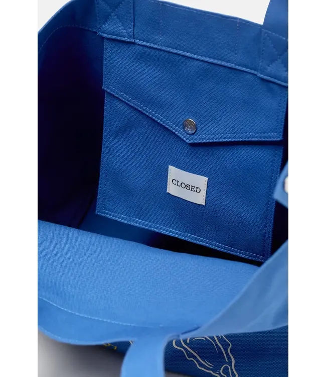 Closed Tote bah Blue Oyster