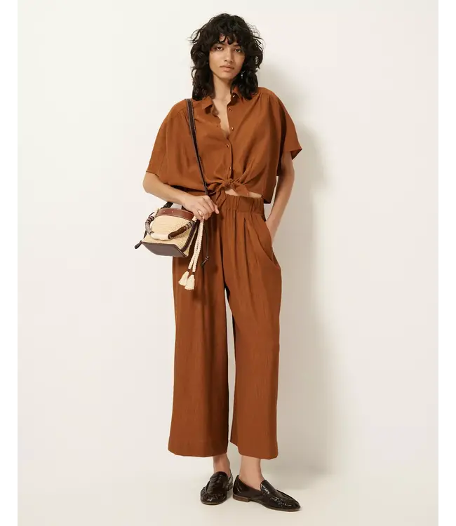 Sessùn Isla Minima Wide Leg Elastic Caramel