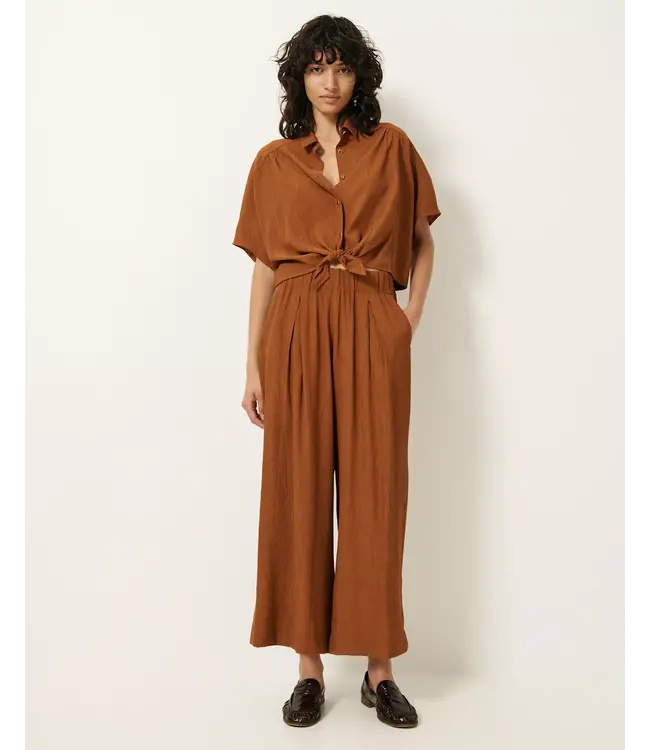 Sessùn Isla Minima Wide Leg Elastic Caramel
