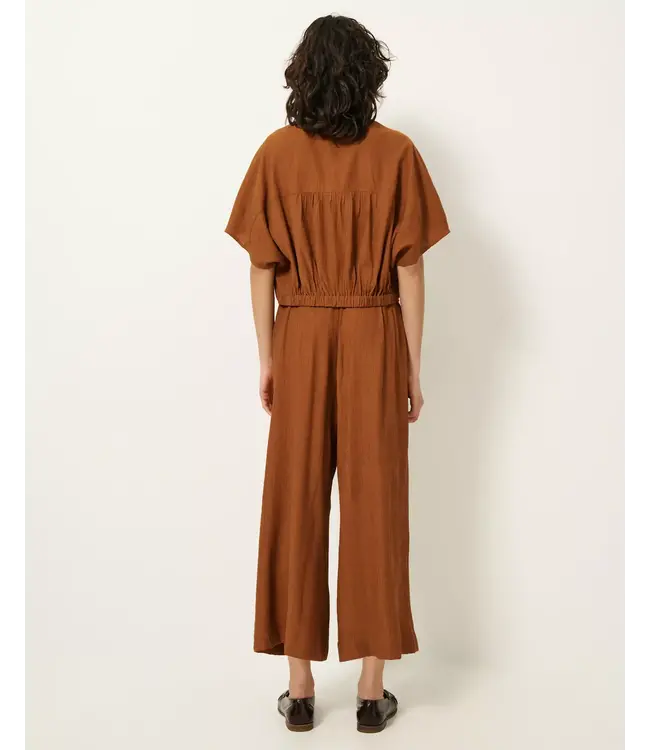 Sessùn Isla Minima Wide Leg Elastic Caramel