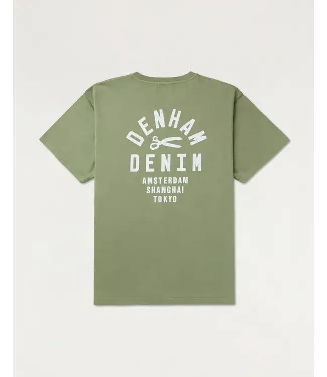 Denham Bridge Tee Oil Green