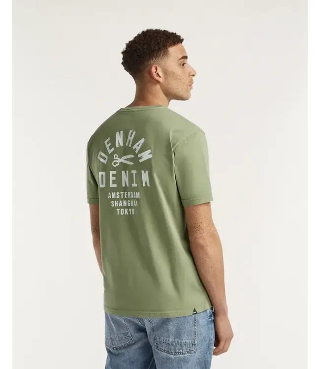 Denham Bridge Tee Oil Green