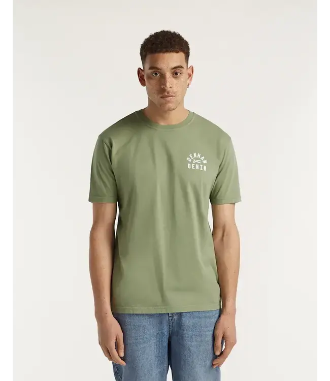 Denham Bridge Tee Oil Green
