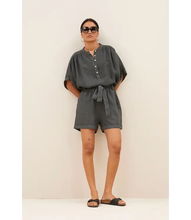 By Bar Copy of Kiek Viscose Top Cafe Noir