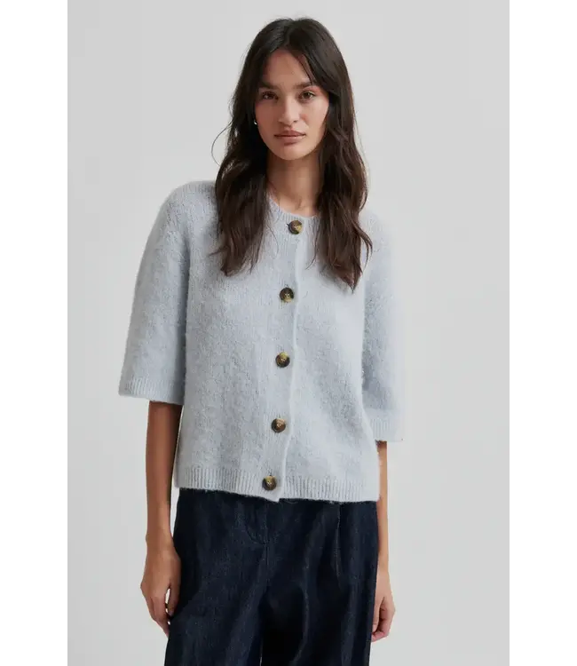 Second Female Wanda Knit Cardigan Gray Dawn