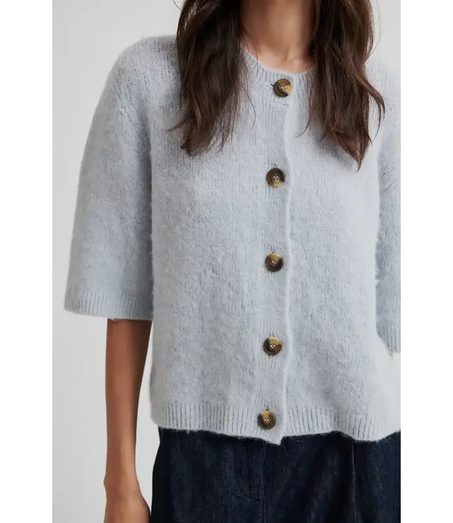 Second Female Wanda Knit Cardigan Gray Dawn