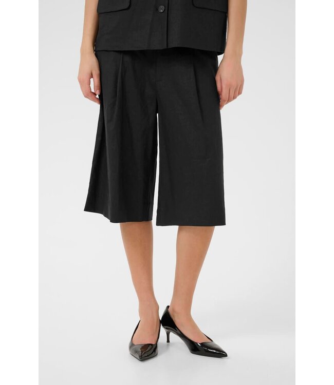 Gestuz Zizza Linnen Short Black