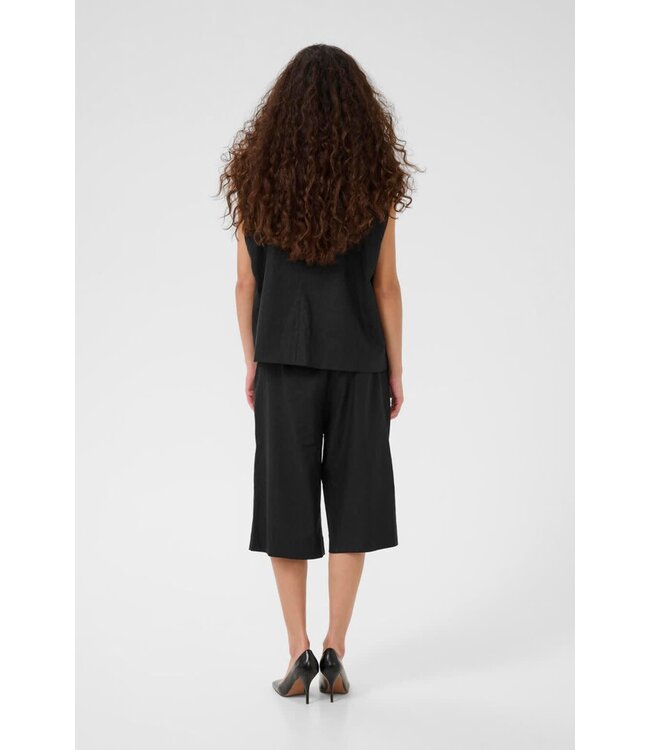 Gestuz Zizza Linnen Short Black