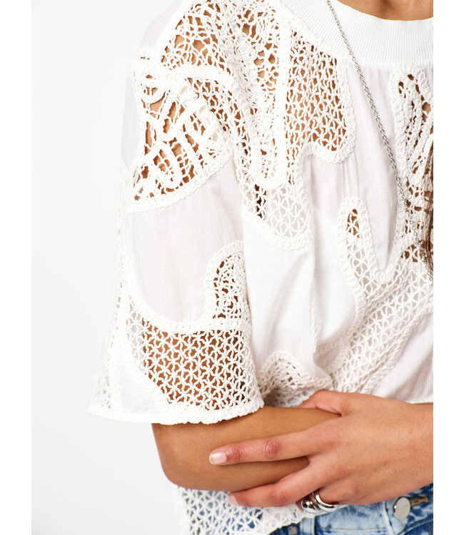 Dante 6 Loire Embroidered T-shirt White