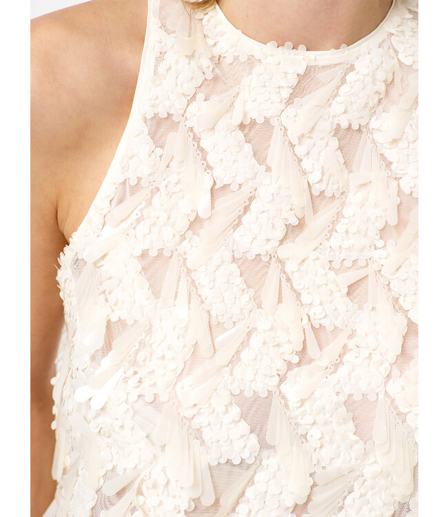 Dante 6 Corin Sequins Tank Top Butter Cream