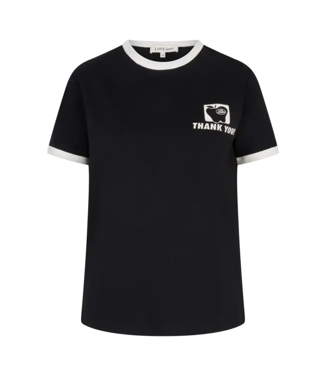 Love Stories Charlet Sporty Cotton Tee Black