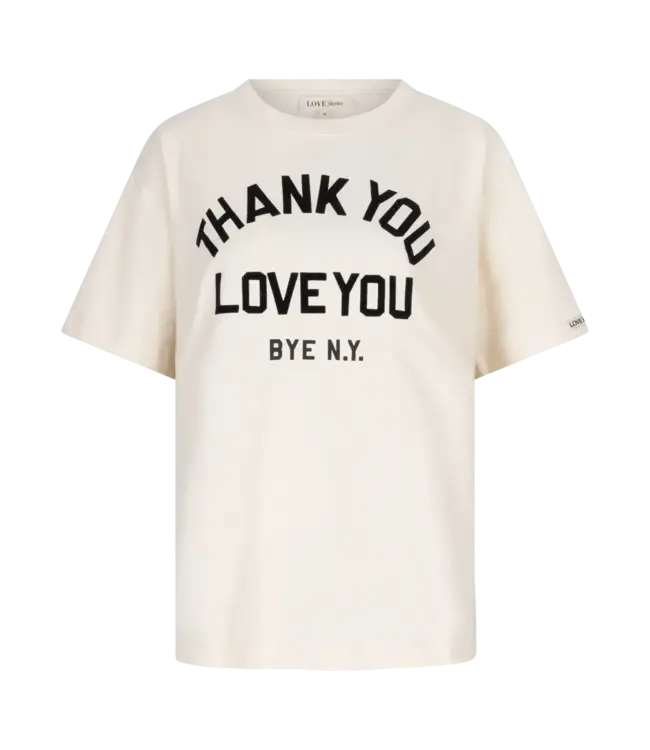 Love Stories Josie Sporty Cotton Tee Off White