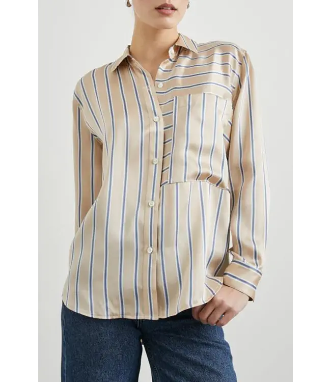 Rails Spencer Blouse Sandstone Stripe