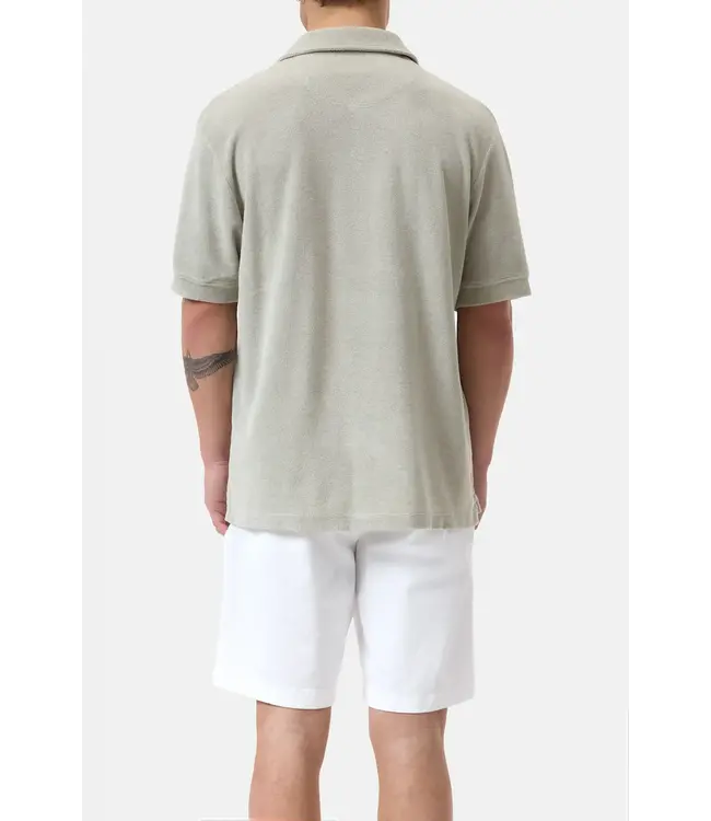 Closed Short Sleeve Polo towelling Cloud Grey