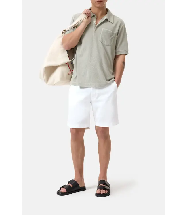 Closed Short Sleeve Polo towelling Cloud Grey