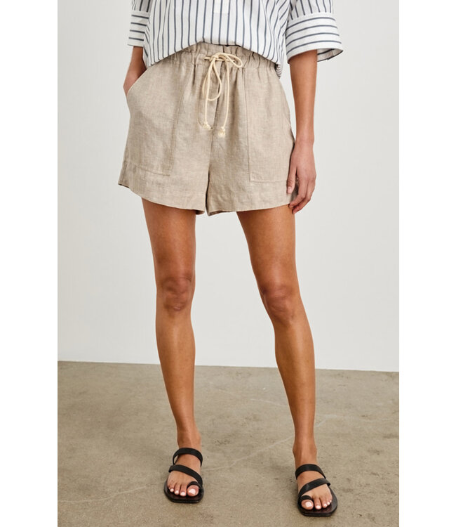 Rails Foster Short Heathered Flax