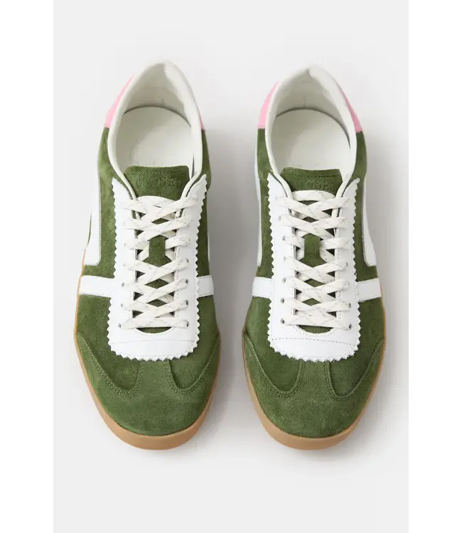 Closed Sneaker Forest Green / Pink