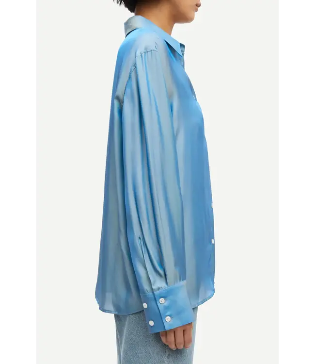 Samsøe Samsøe Sanot Shirt Blue Jasper