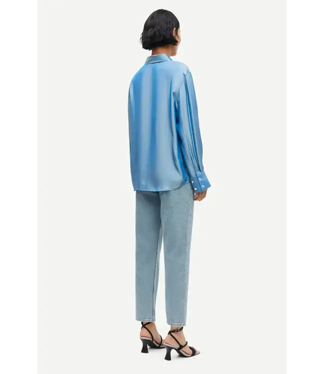 Samsøe Samsøe Sanot Shirt Blue Jasper