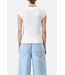 Closed Cap Sleeve T-shit Ivory