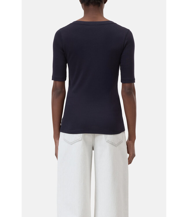 Closed Wide Neck Short Sleeve Dark Night