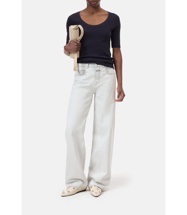 Closed Wide Neck Short Sleeve Dark Night