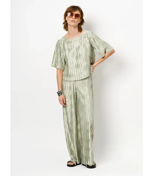 Dante 6 Lelia Plisse Top Green