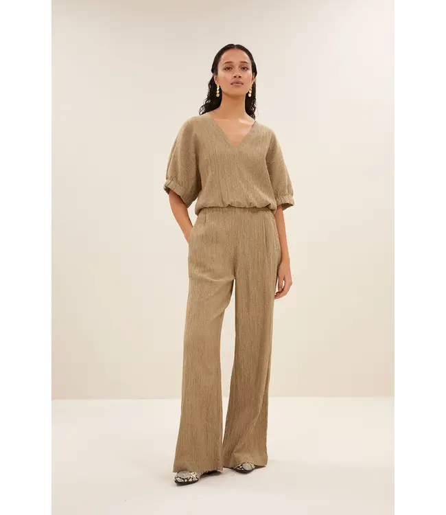 By Bar Mabel Lurex Blouse Gold