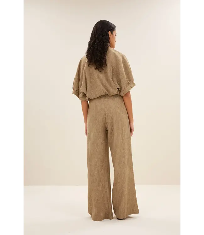 By Bar Mabel Lurex Blouse Gold