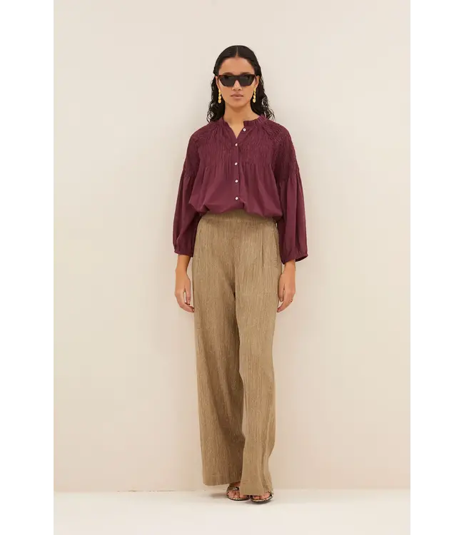 By Bar Benji  Lurex Pants  Gold