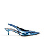 Diesel D-Venus Slingbacks Blue Metallic