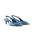 Diesel D-Venus Slingbacks Blue Metallic