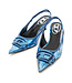Diesel D-Venus Slingbacks Blue Metallic