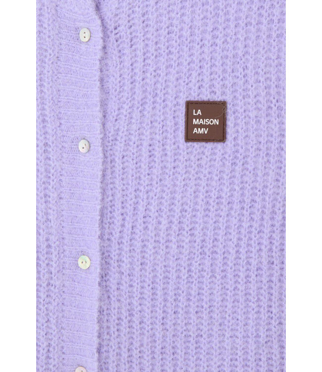 American Vintage East Gilet Pastel Lavender Melange