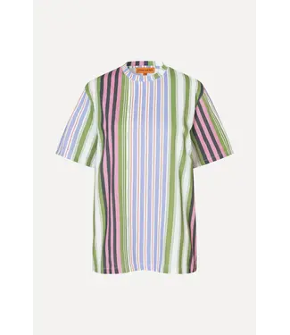 Stine Goya Short Sleeve T-shirt Forest Stripe