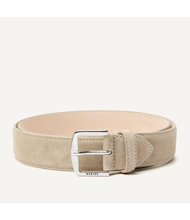 Nubikk Copy of James Belt (M) Taupe Suede 105