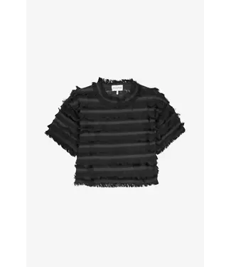Munthe Lipona Shirt Black Ruffles
