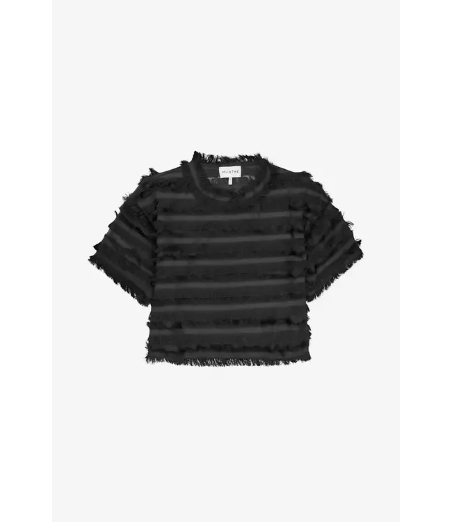 Munthe Lipona Shirt Black Ruffles