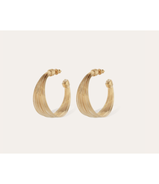 Gas Bijoux Arpa PM gold earrings