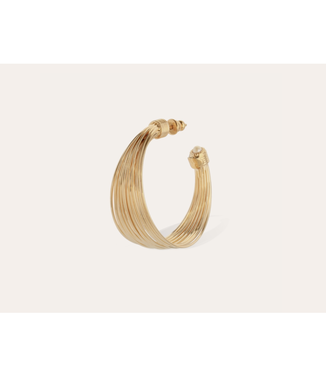 Gas Bijoux Copy of Grace strass earrings gold