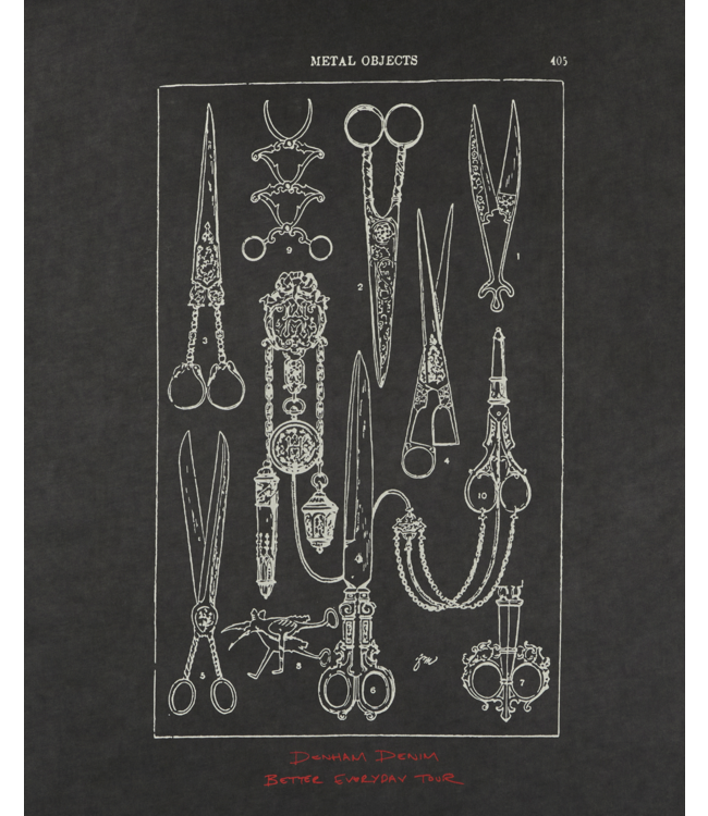 Denham Objects Tee WHJ Black