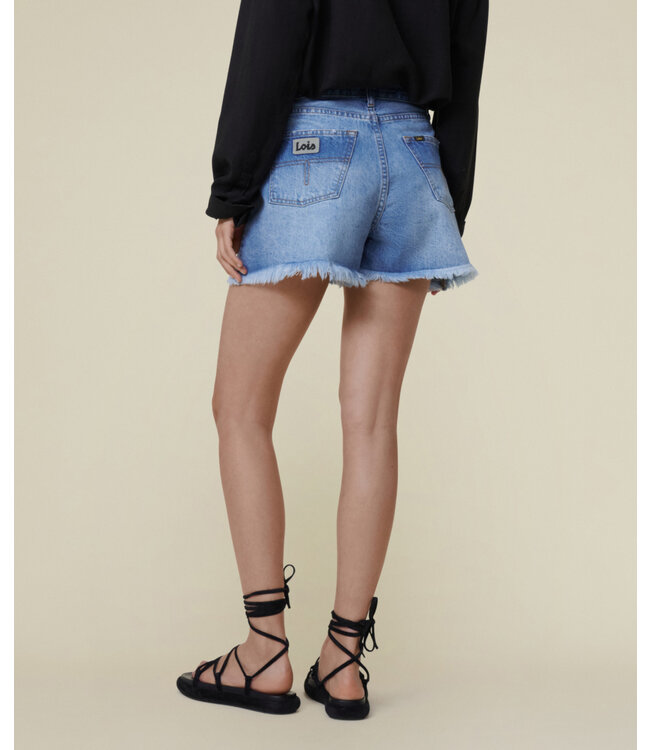 Lois Sandra Distressed Double Stone Short