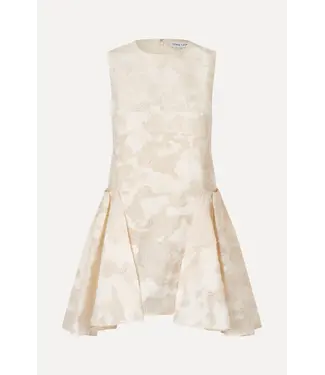 Stine Goya Airy Jacquard Romantic Ruffling Short Dress