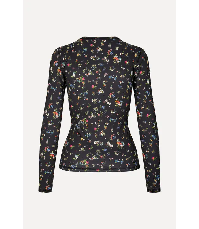 Stine Goya Elastic Long Sleeve Top Magnolia Garden