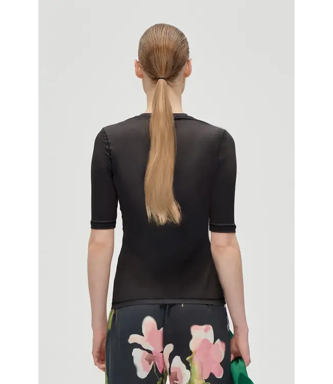 Stine Goya Elastic Short Sleeve T-shirt Melting Flowers