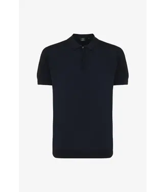 Genti Polo Zip SS K3149-3260 navy 010