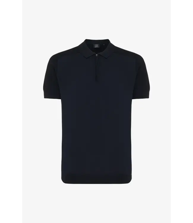Genti Polo Zip SS K3149-3260 navy 010