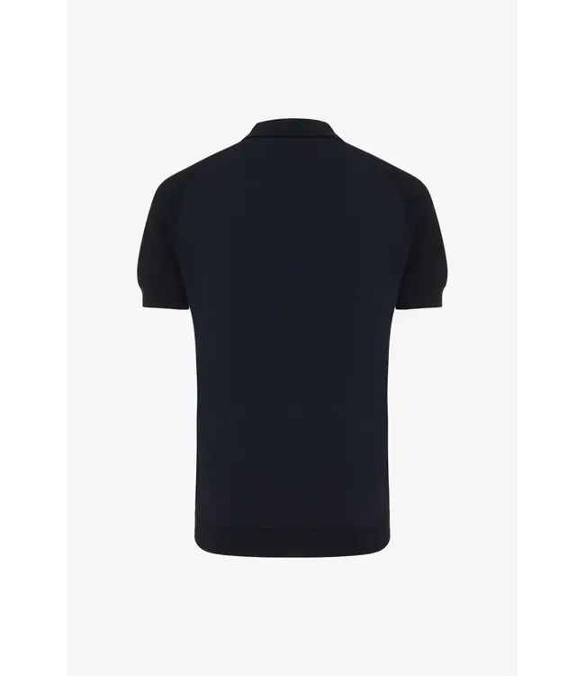 Genti Polo Zip SS K3149-3260 navy 010